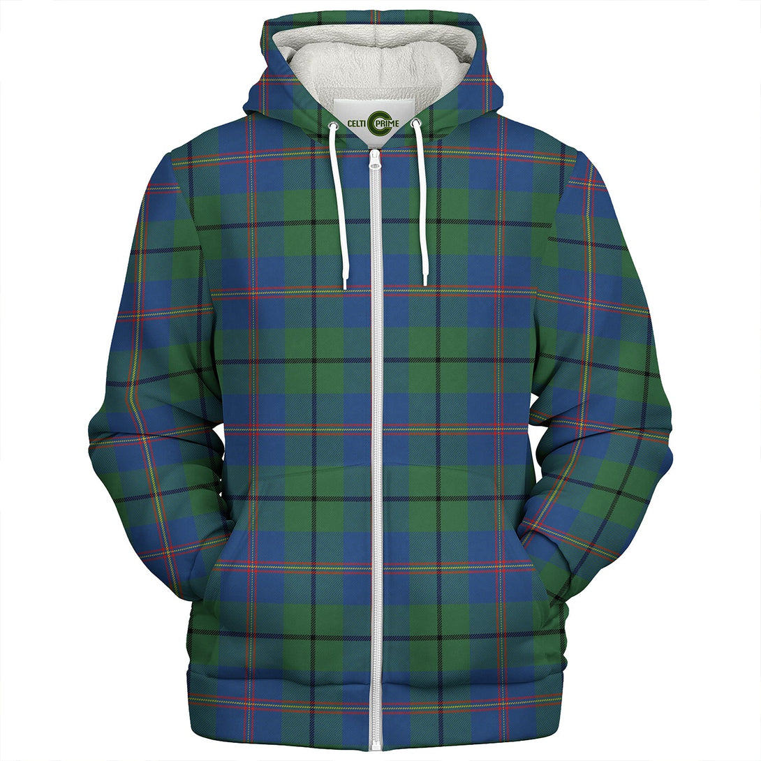 Carmichael Modern Clan Badge Tartan Sherpa Hoodie