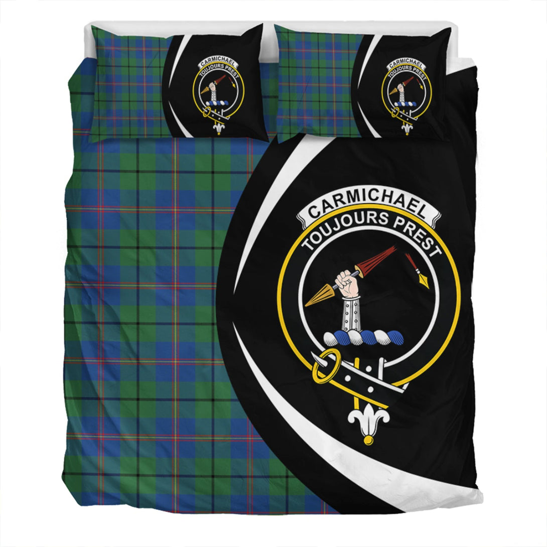 Carmichael Modern Clan Badge Tartan Bedding Set Circle Style