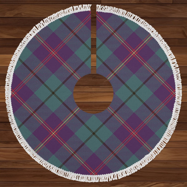 Carmichael Weathered 2 Clan Badge Tartan Christmas Tree Skirt