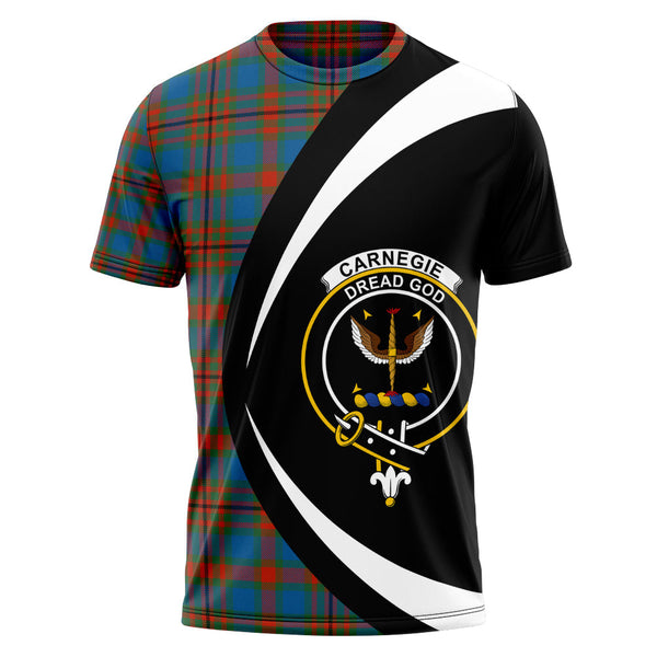 Carnegie Ancient Clan Badge Tartan T-Shirt Circle Style Personalized