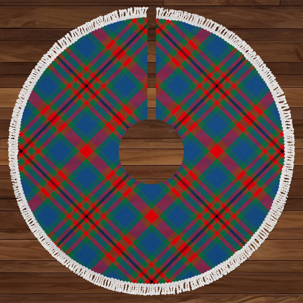 Carnegie Modern Clan Badge Tartan Christmas Tree Skirt