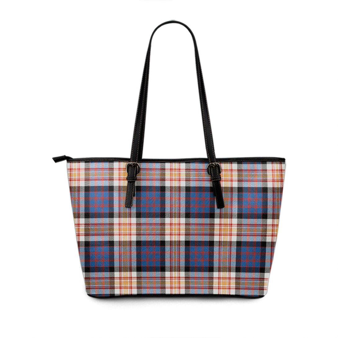 Carnegie New Ancient Tartan Leather Tote Bag