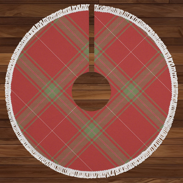 Carruthers Weathered Clan Badge Tartan Christmas Tree Skirt