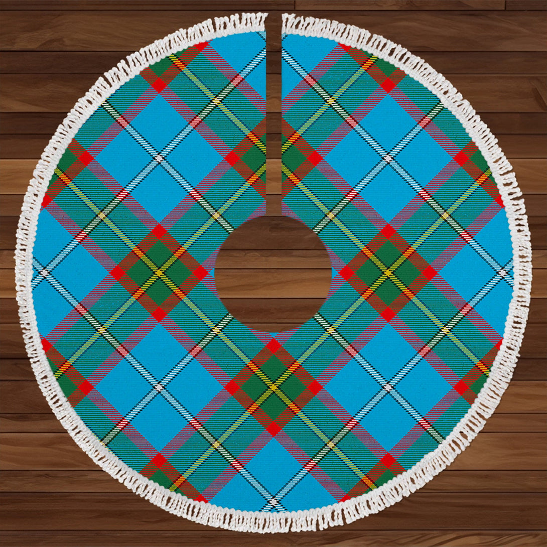 Caskie 2 Modern Tartan Christmas Tree Skirt