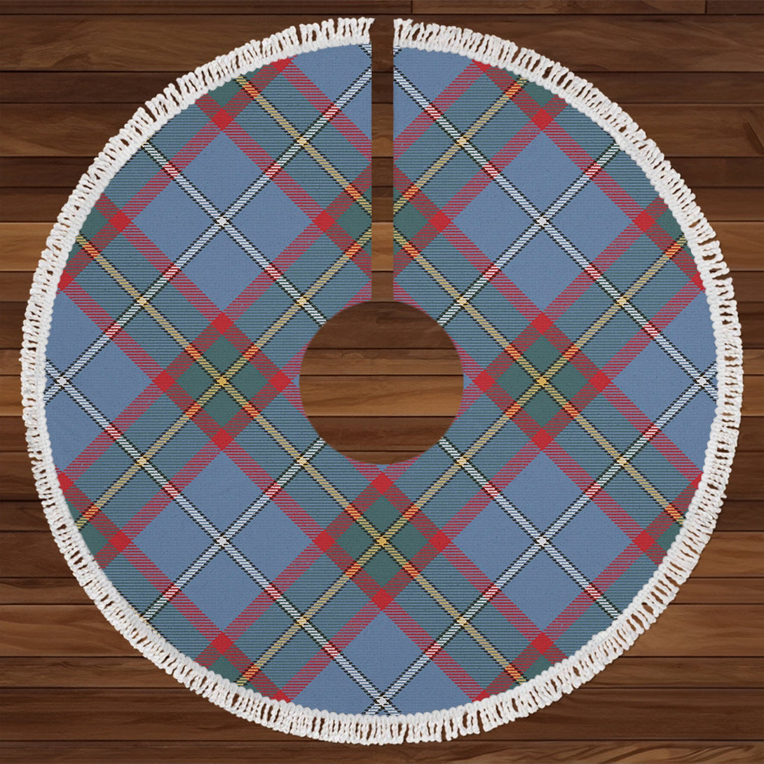 Caskie 2 Weathered Tartan Christmas Tree Skirt