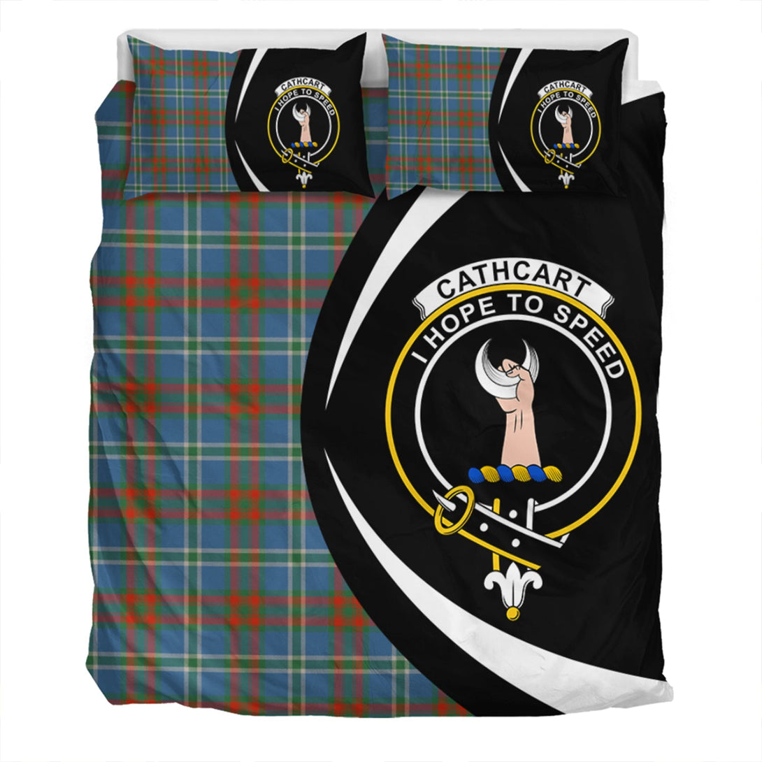 Cathcart Ancient Clan Badge Tartan Bedding Set Circle Style