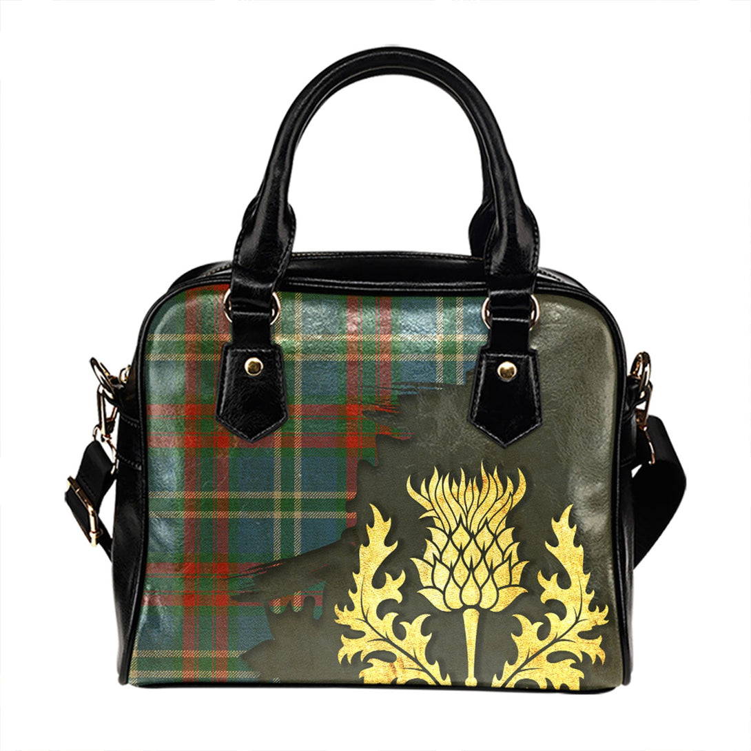 Cathcart Ancient Tartan Shoulder Handbag Thistle Oldest Style