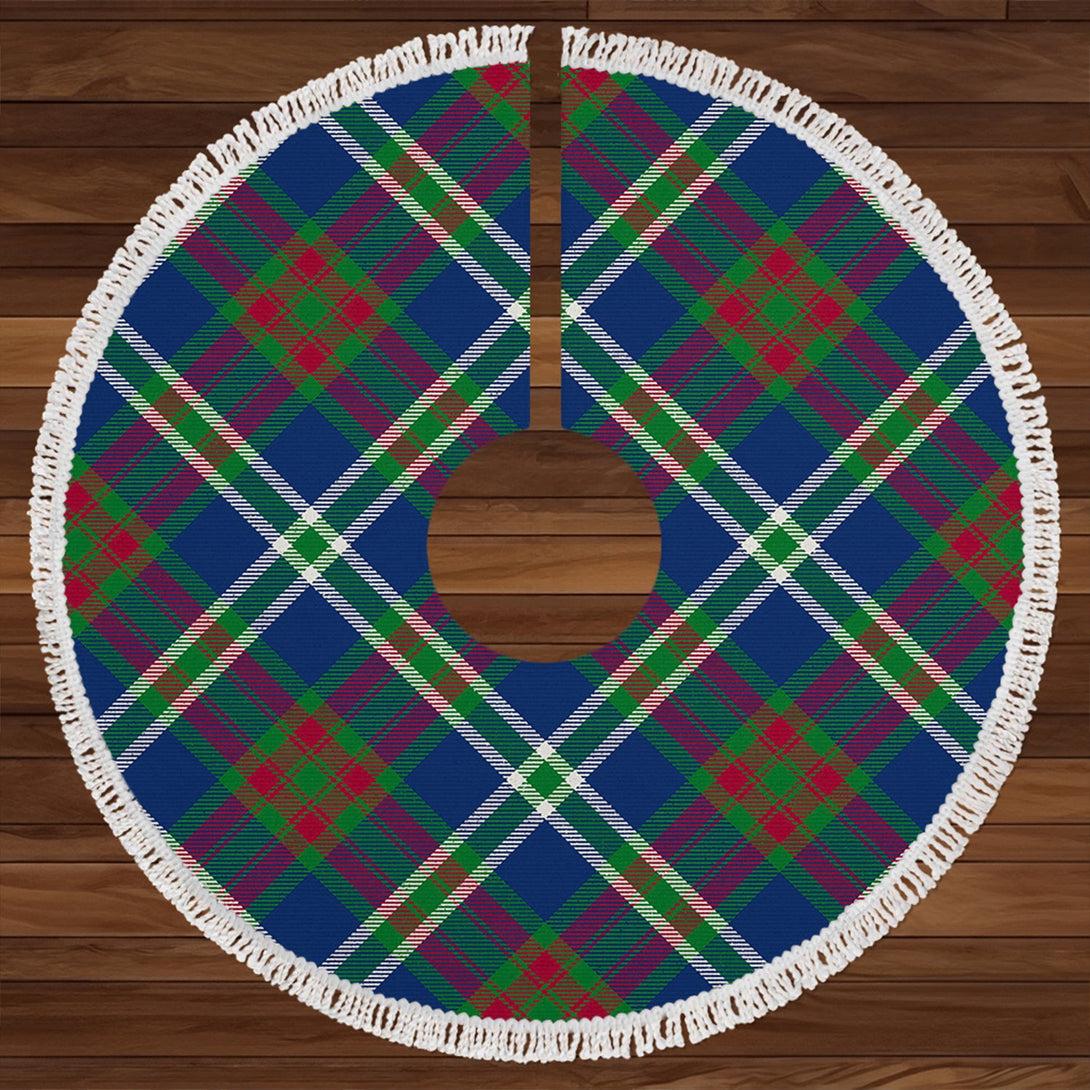 Cathcart Modern Clan Badge Tartan Christmas Tree Skirt