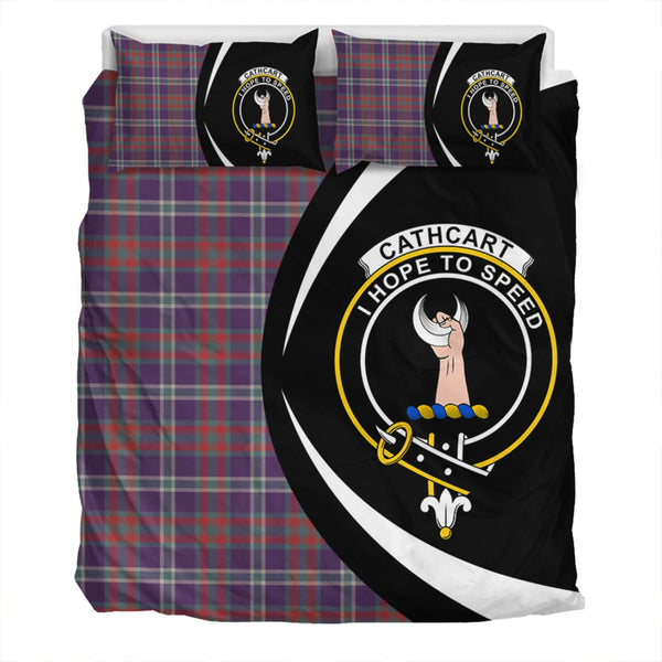 Cathcart Weathered Clan Badge Tartan Bedding Set Circle Style