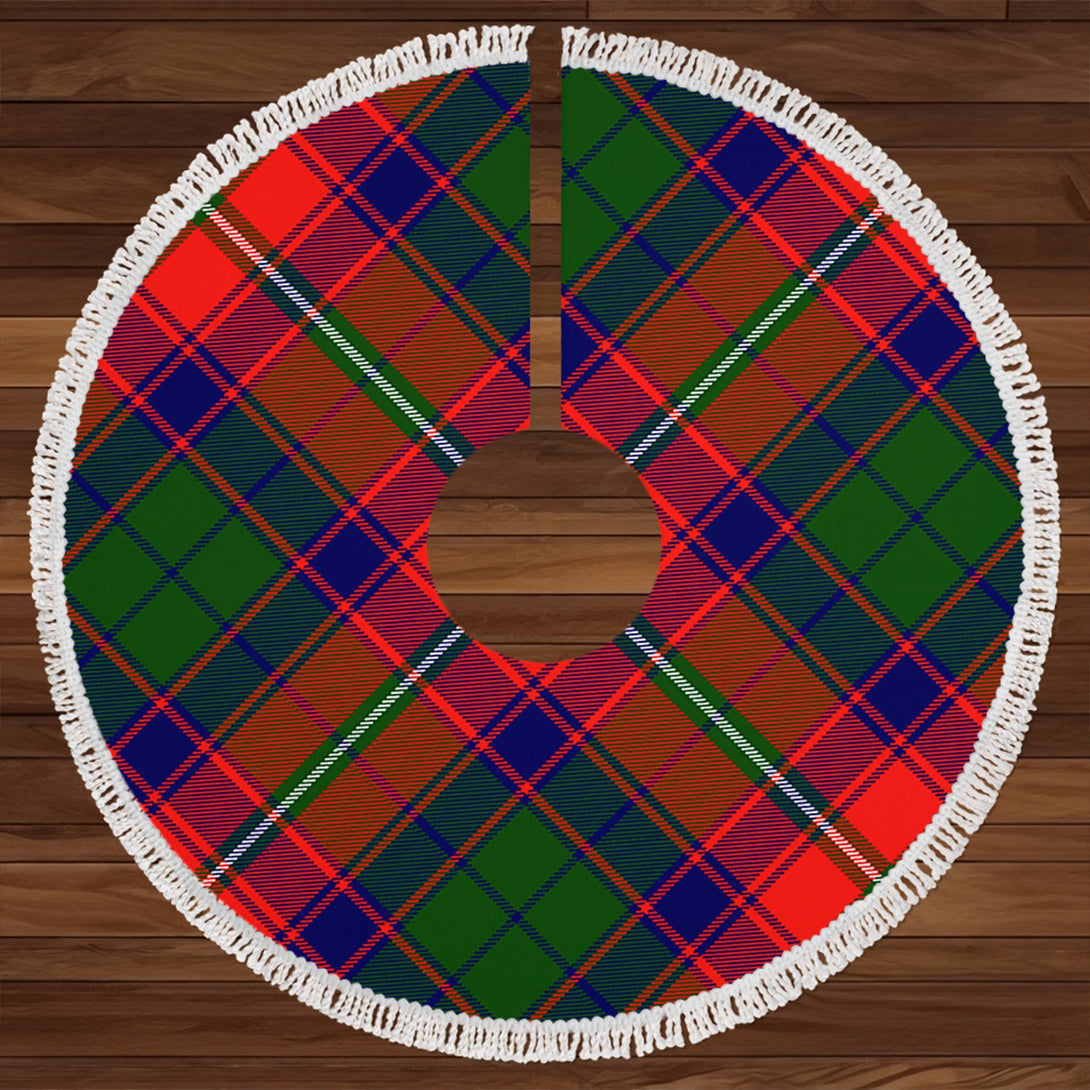 Charteris District Clan Badge Tartan Christmas Tree Skirt