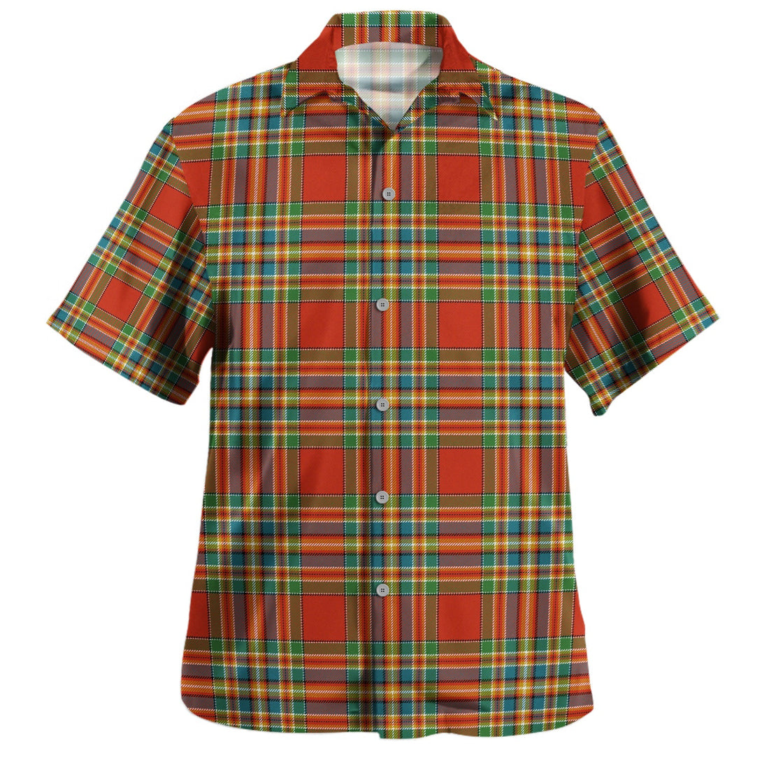 Chattan Ancient Clan Badge Tartan Hawaiian Shirt