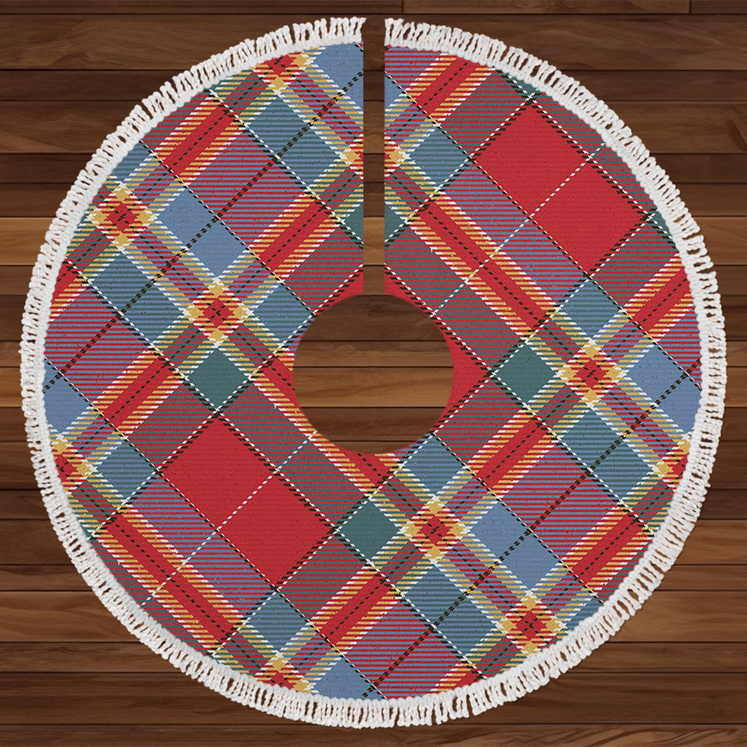 Chattan Chief Weathered Tartan Christmas Tree Skirt