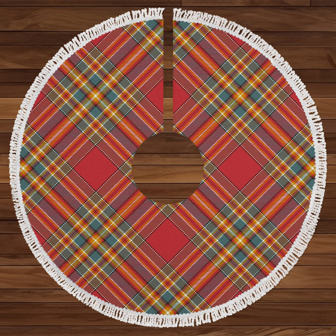 Chattan Weathered Clan Badge Tartan Christmas Tree Skirt