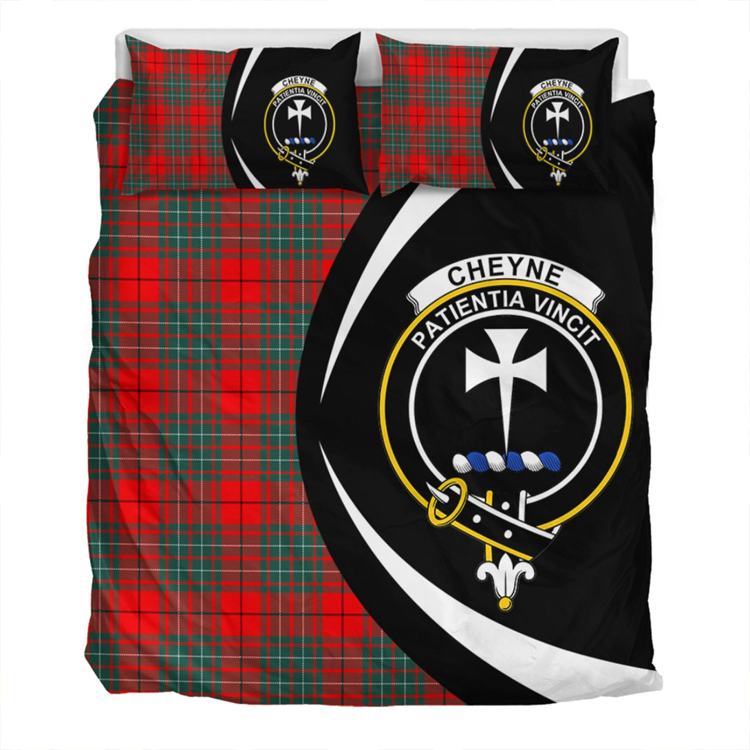 Cheyne Clan Badge Tartan Bedding Set Circle Style