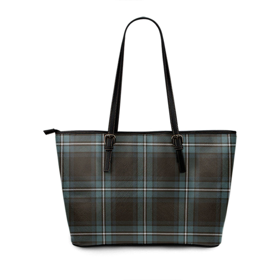 Childers Weathered Tartan Leather Tote Bag