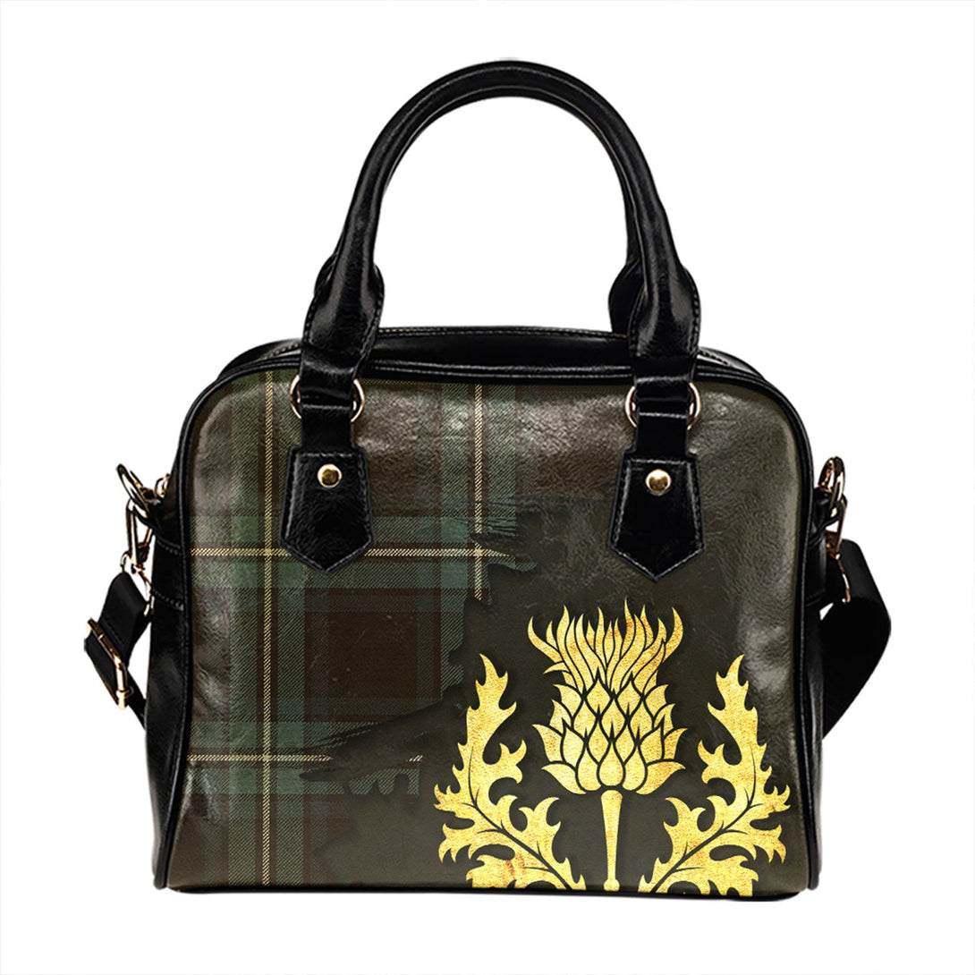 Childers Weathered Tartan Shoulder Handbag Thistle Oldest Style