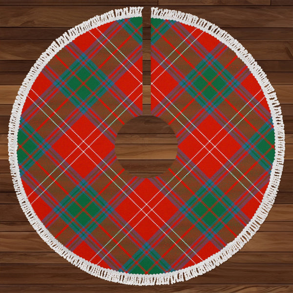 Chisholm Ancient Clan Badge Tartan Christmas Tree Skirt