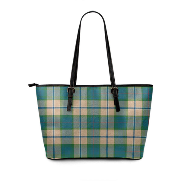 Chisholm Colonial Ancient Tartan Leather Tote Bag