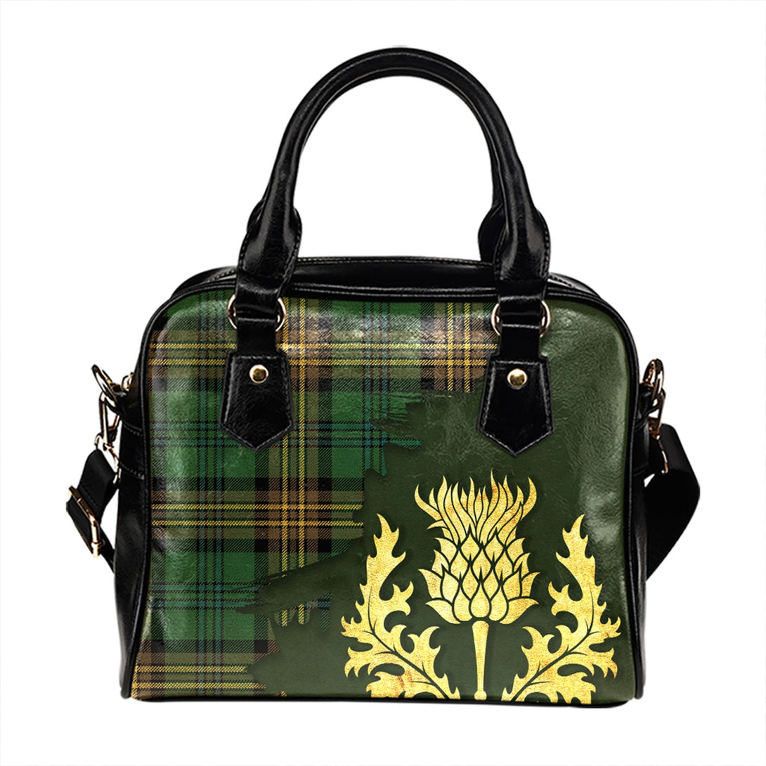 Choinka Ancient Tartan Shoulder Handbag Thistle Oldest Style