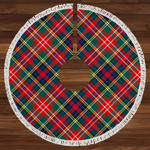 Christie Modern Clan Badge Tartan Christmas Tree Skirt