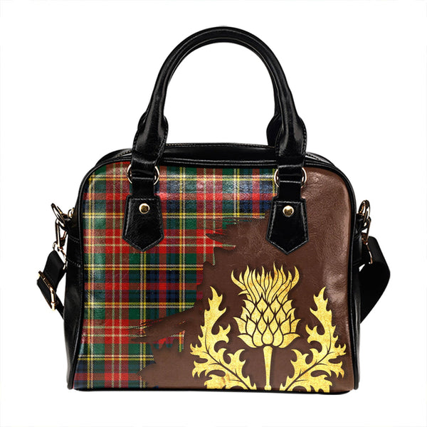 Christie Modern Tartan Shoulder Handbag Thistle Oldest Style