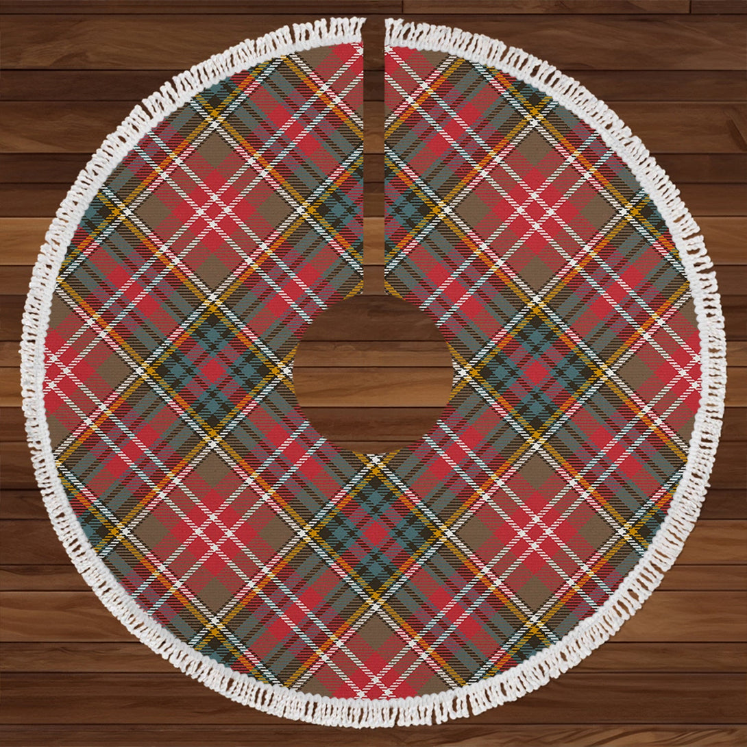 Christie Weathered Clan Badge Tartan Christmas Tree Skirt