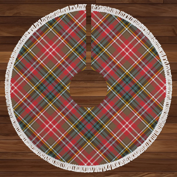 Christie Weathered Clan Badge Tartan Christmas Tree Skirt