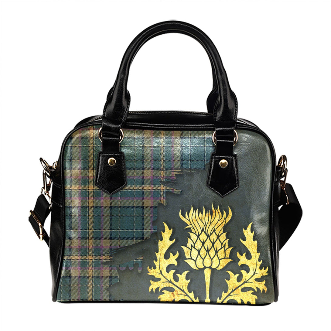 Cian of Ely Ancient Tartan Shoulder Handbag Thistle Oldest Style