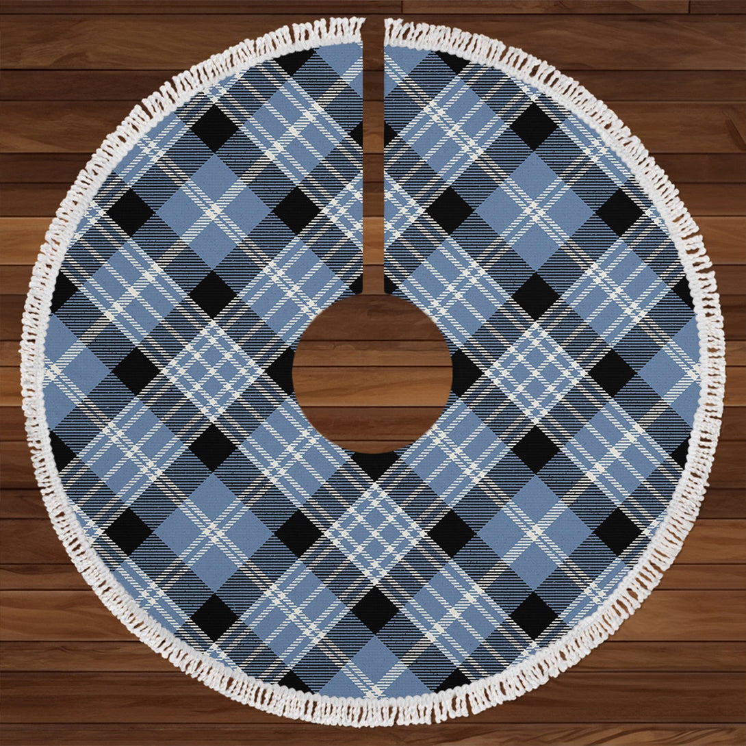 Clark Ancient Clan Badge Tartan Christmas Tree Skirt