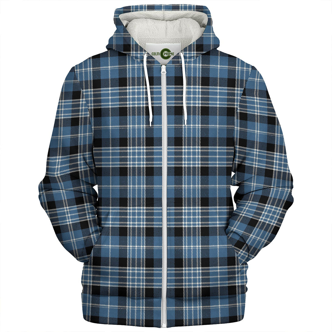 Clark Modern Clan Badge Tartan Sherpa Hoodie