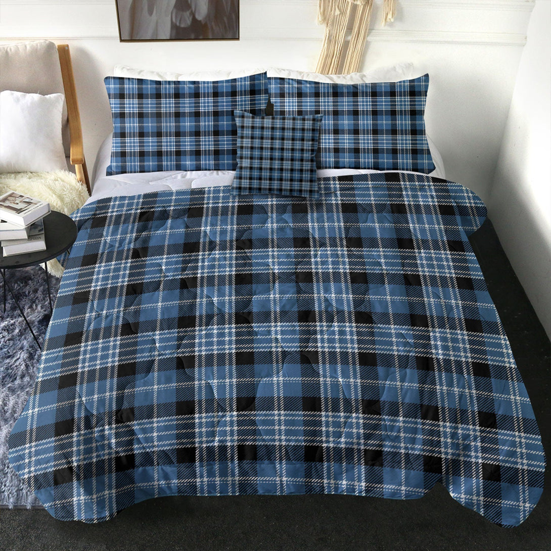 Clark Modern Clan Badge Tartan Comforter