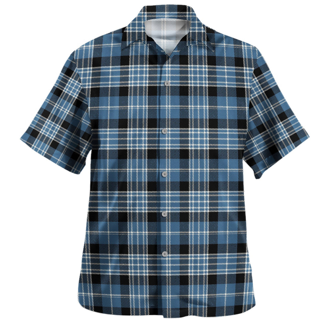 Clark Modern Clan Badge Tartan Hawaiian Shirt