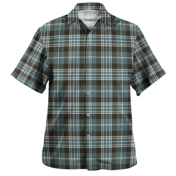 Clark Weathered Clan Badge Tartan Hawaiian Shirt