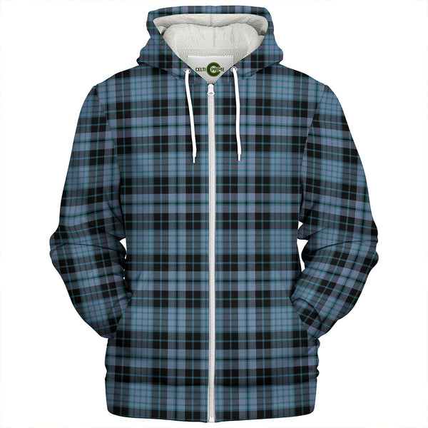 Clark (Clergy) Ancient Clan Badge Tartan Sherpa Hoodie