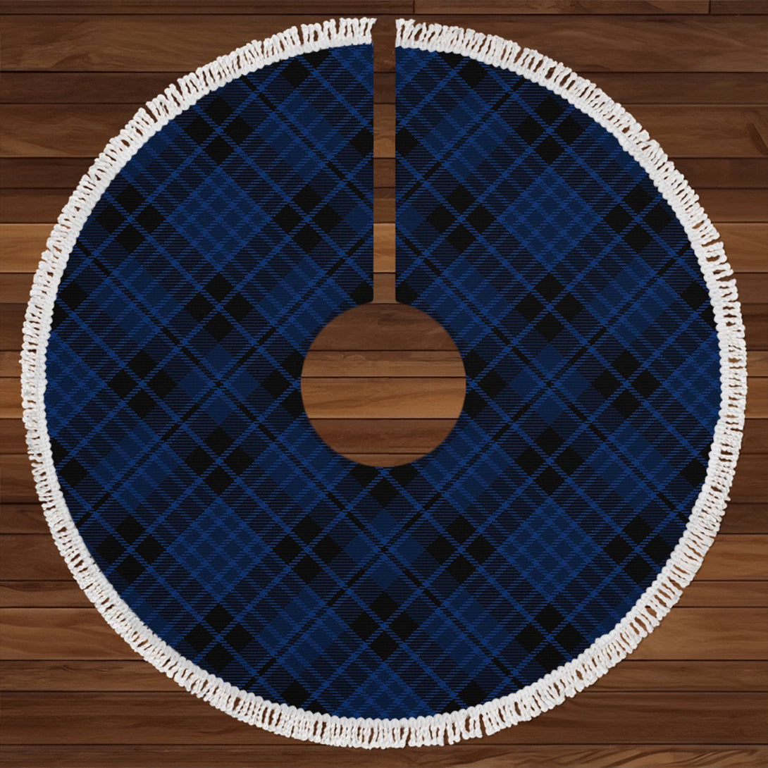 Clark (Clergy) Modern Clan Badge Tartan Christmas Tree Skirt