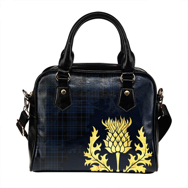 Clark (Clergy) Modern Tartan Shoulder Handbag Thistle Oldest Style