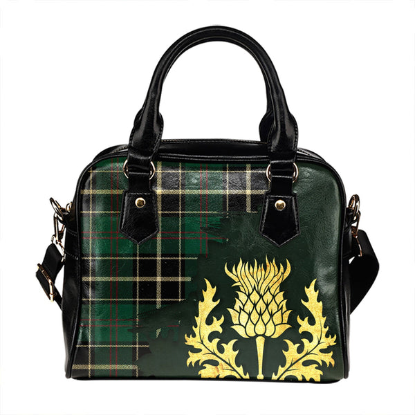 Cleghorn Modern Tartan Shoulder Handbag Thistle Oldest Style