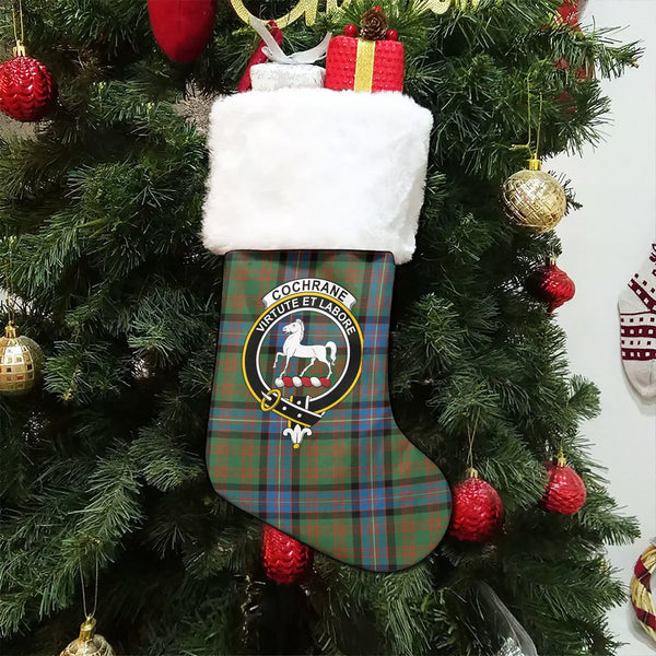 Cochrane (Cochran) Ancient Clan Badge Tartan Christmas Stocking