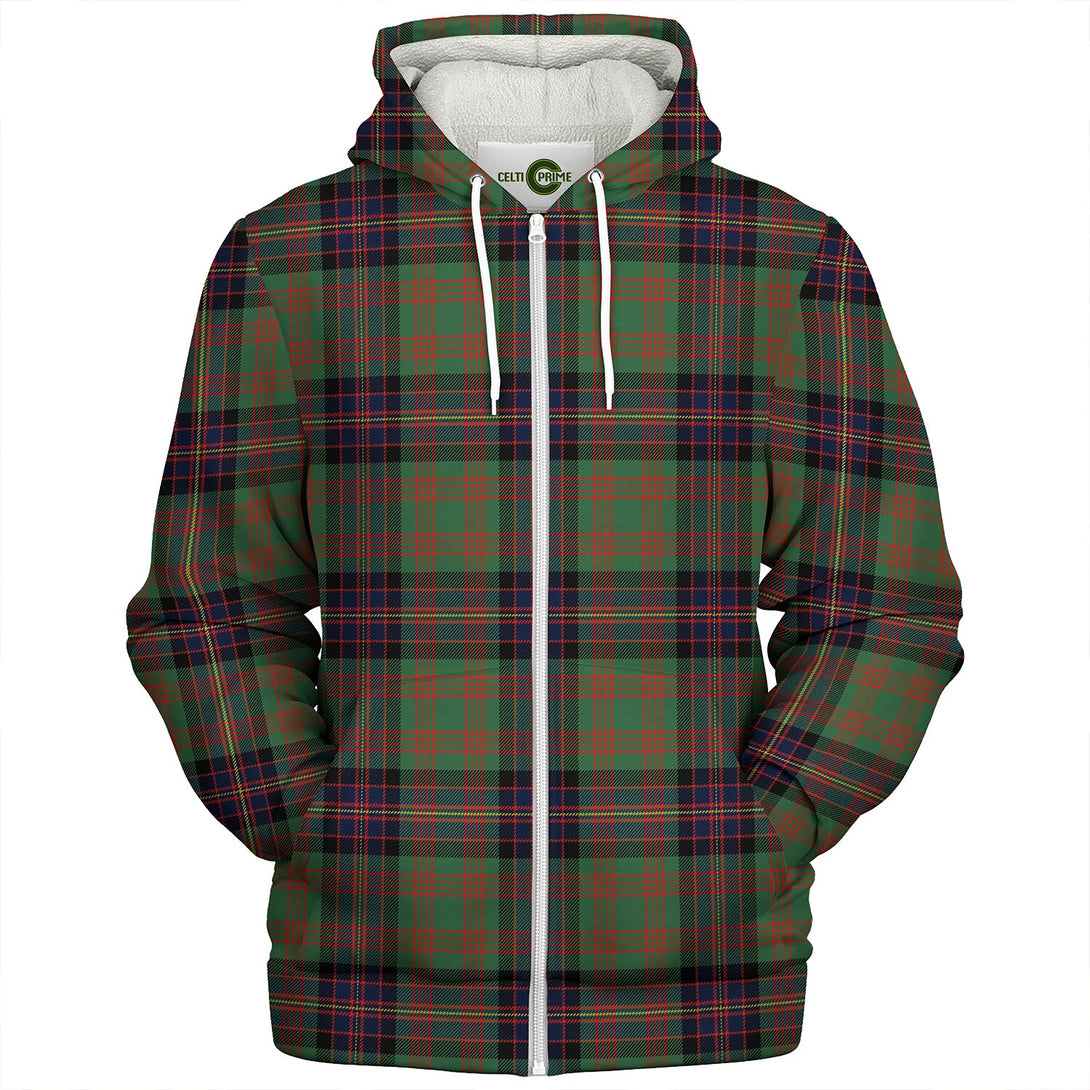 Cochrane (Cochran) Modern Clan Badge Tartan Sherpa Hoodie