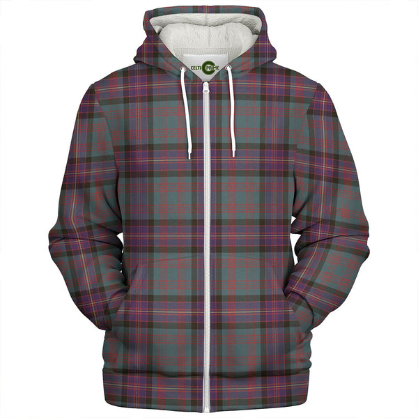 Cochrane (Cochran) Weathered Clan Badge Tartan Sherpa Hoodie