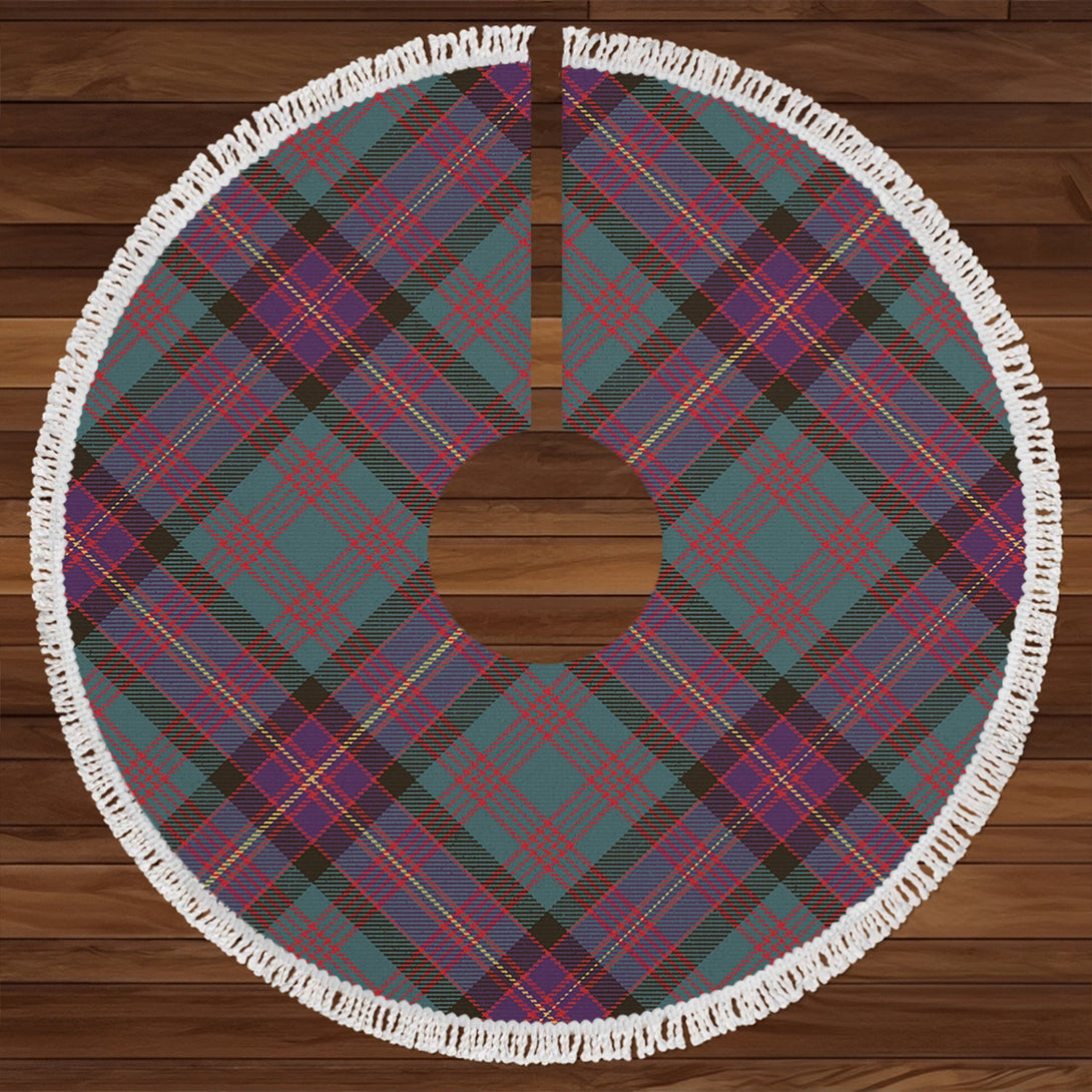 Cochrane (Cochran) Weathered Clan Badge Tartan Christmas Tree Skirt