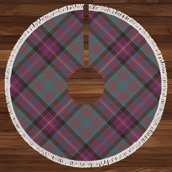 Cochrane (Cochran) Weathered Clan Badge Tartan Christmas Tree Skirt