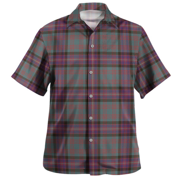 Cochrane (Cochran) Weathered Clan Badge Tartan Hawaiian Shirt