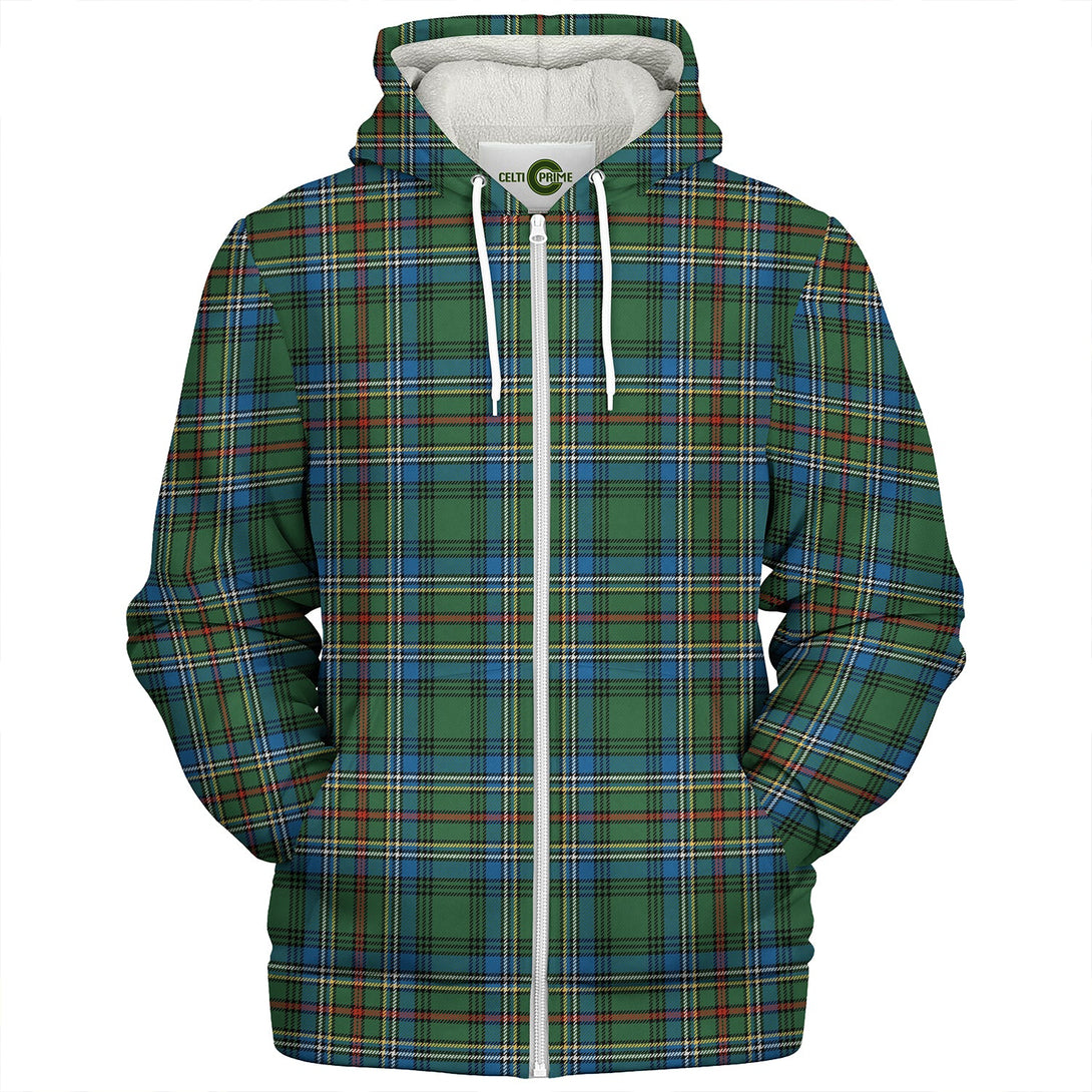 Cockburn (Coburn) Ancient Clan Badge Tartan Sherpa Hoodie