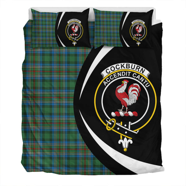 Cockburn (Coburn) Ancient Clan Badge Tartan Bedding Set Circle Style