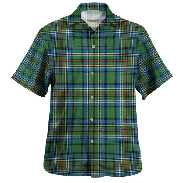 Cockburn (Coburn) Ancient Clan Badge Tartan Hawaiian Shirt