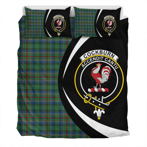 Cockburn (Coburn) Modern Clan Badge Tartan Bedding Set Circle Style