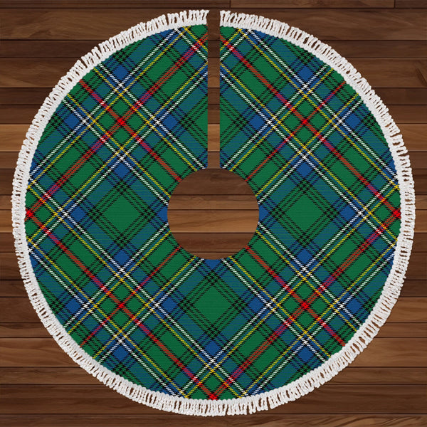 Cockburn (Coburn) Modern Clan Badge Tartan Christmas Tree Skirt