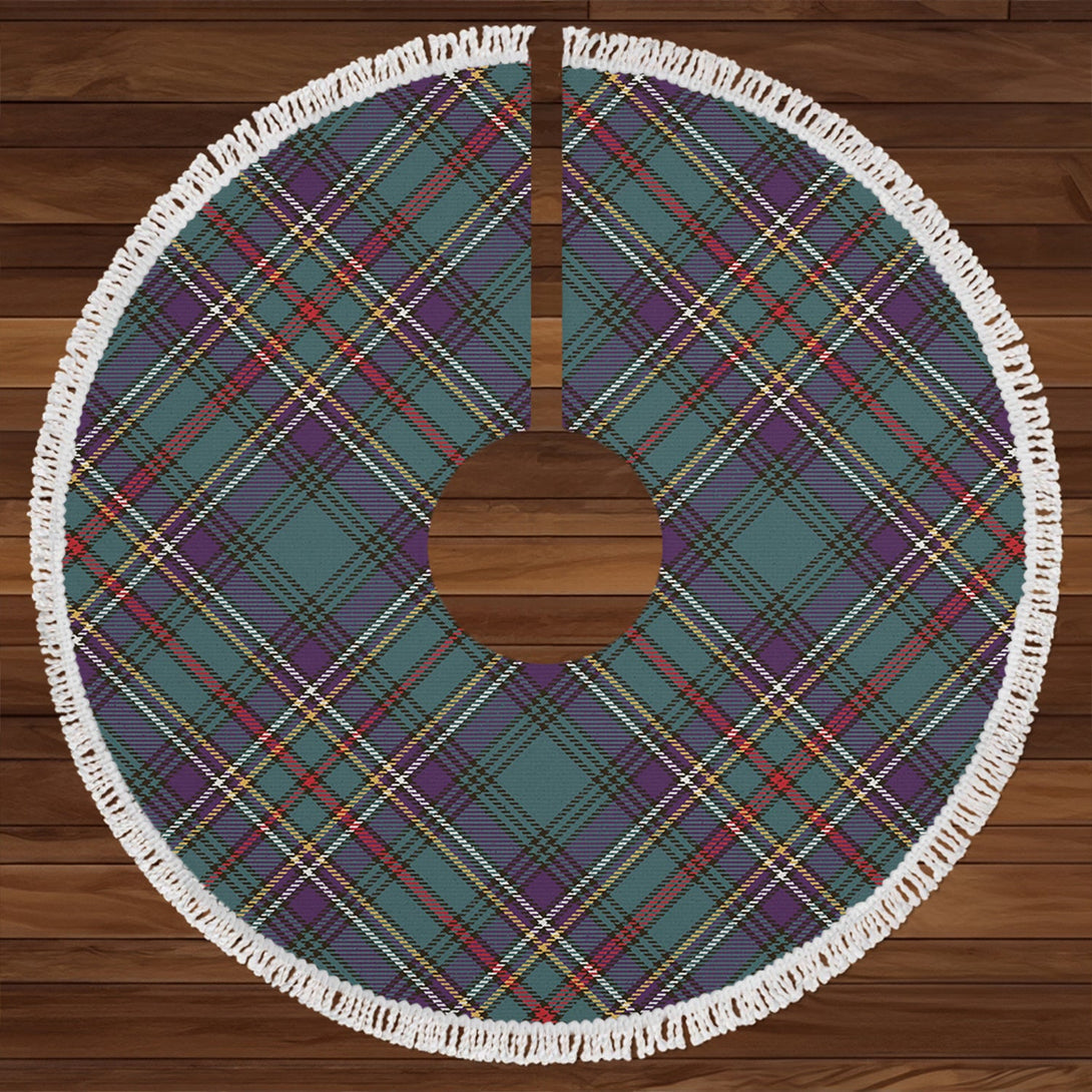 Cockburn (Coburn) Weathered Clan Badge Tartan Christmas Tree Skirt