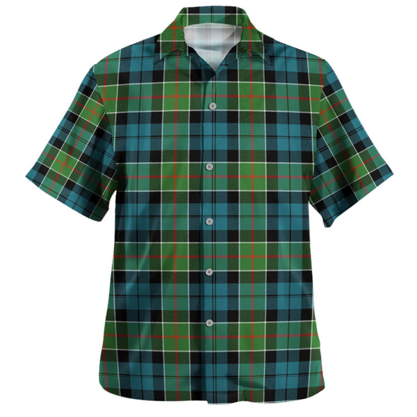 Colquhoun Ancient Clan Badge Tartan Hawaiian Shirt